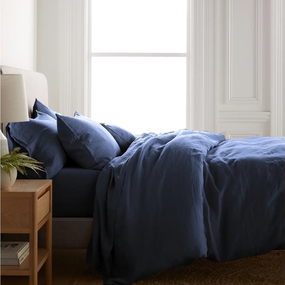 Quince Bedding New Quince European Flax Linen King Duvet Cover Set